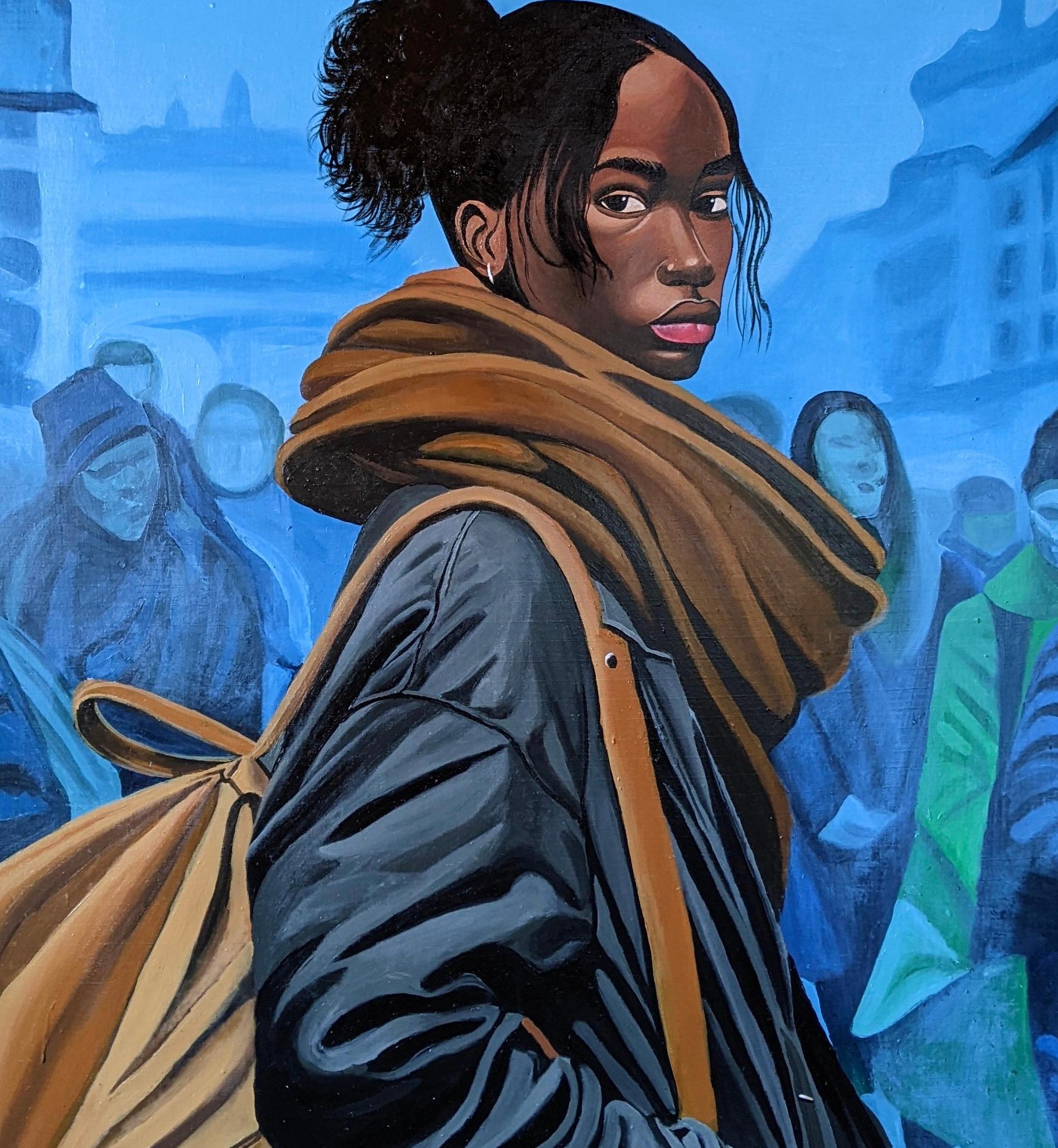 Ahora que estamos aquí - Siglo XXI, Contemporáneo, Retrato figurativo, Mujer en venta 2