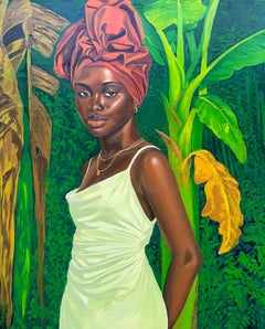 Still Among the Living Things - 21st Century Contemporary Woman Portrait, Modern