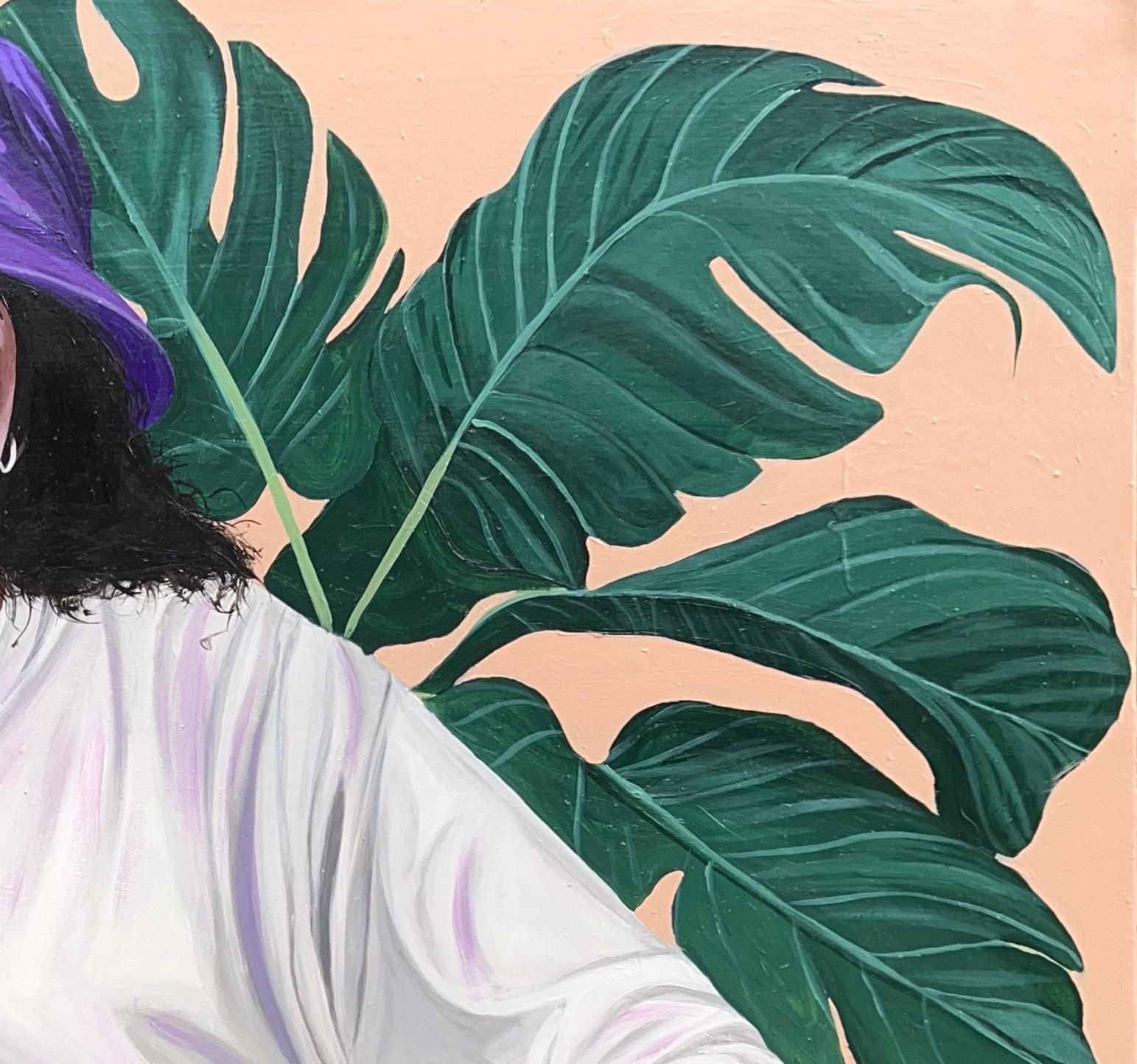 Tropical Thoughts -21. Jahrhundert, Contemporary, Figuratives Porträt, Moderne Frauen (Zeitgenössisch), Painting, von Samson Adetunji