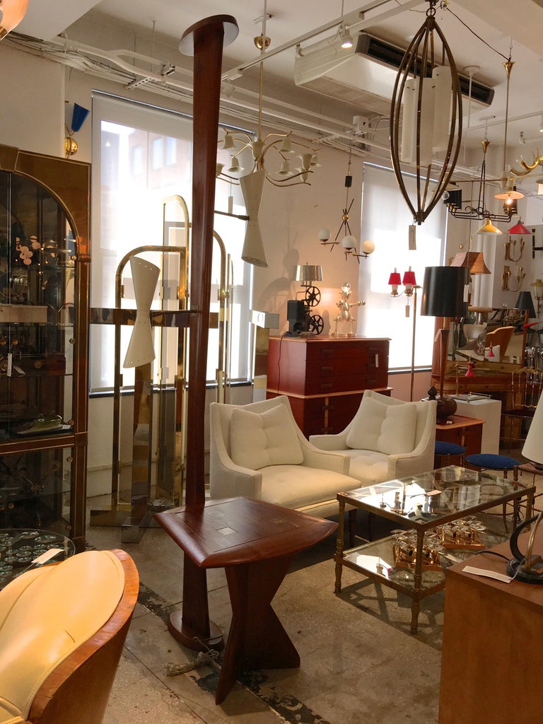 Samson Berman Studio Floor Lamp With Integrated Table For At Custom Made Very Grand Scale At 7 Feet 6 Inches Tall And Sculptural