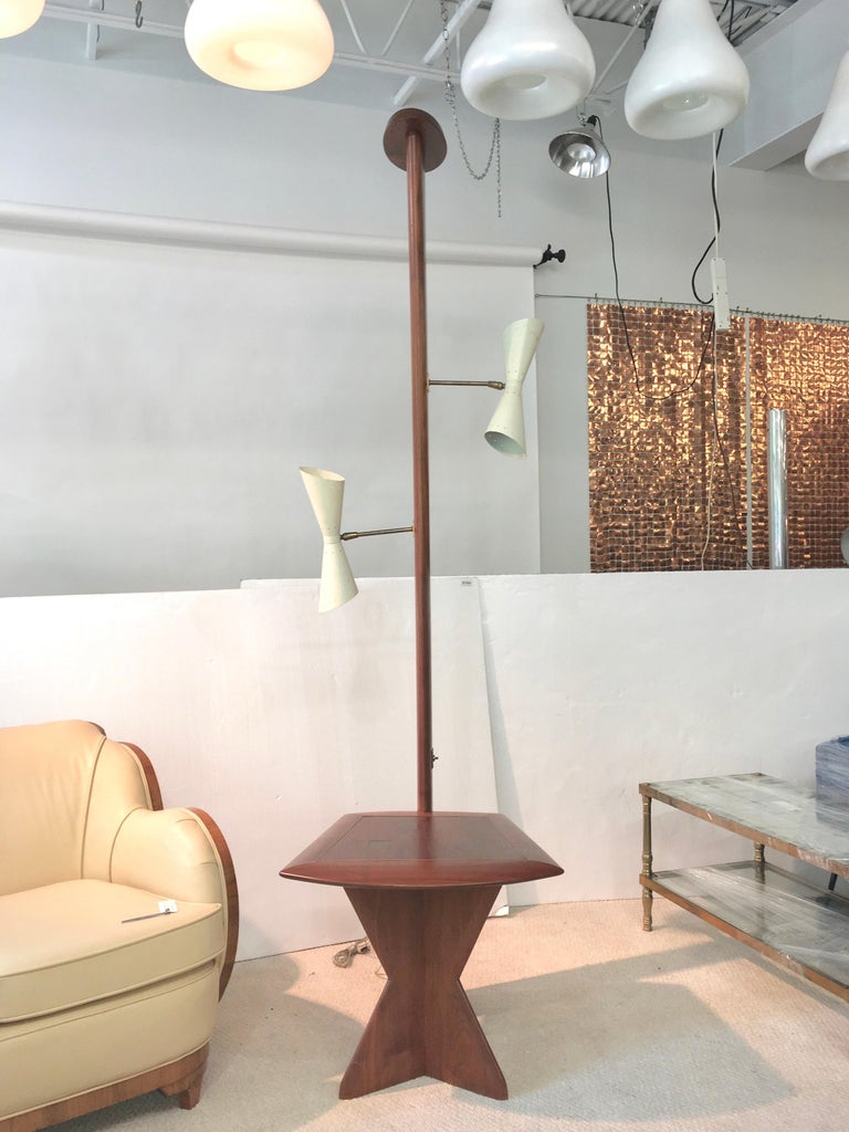 Samson Berman Studio Floor Lamp with Integrated Table For Sale at 1stDibs