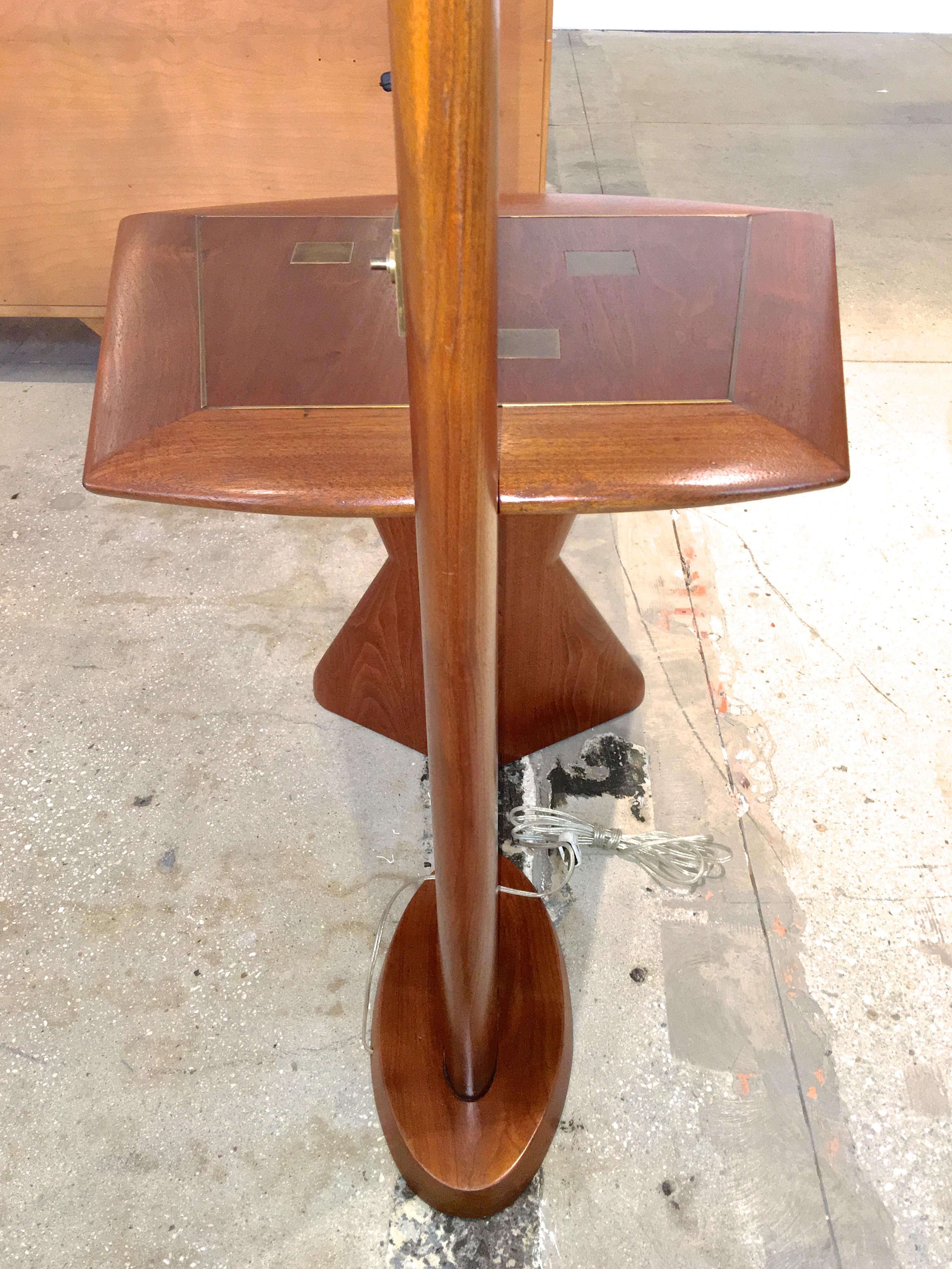 Lampadaire Samson Berman Studio avec table intégrée en vente 9