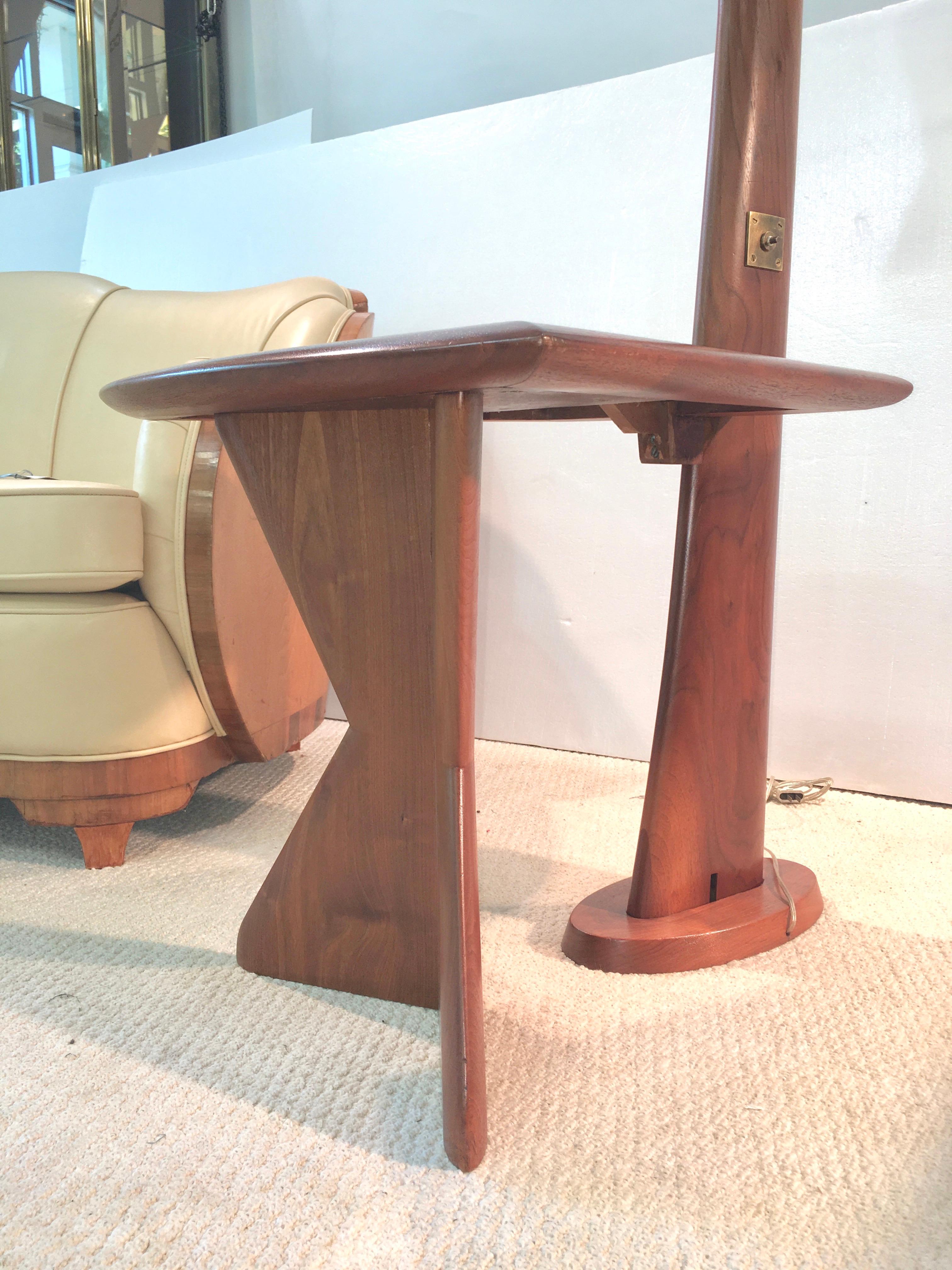 Mid-20th Century Samson Berman Studio Floor Lamp with Integrated Table For Sale