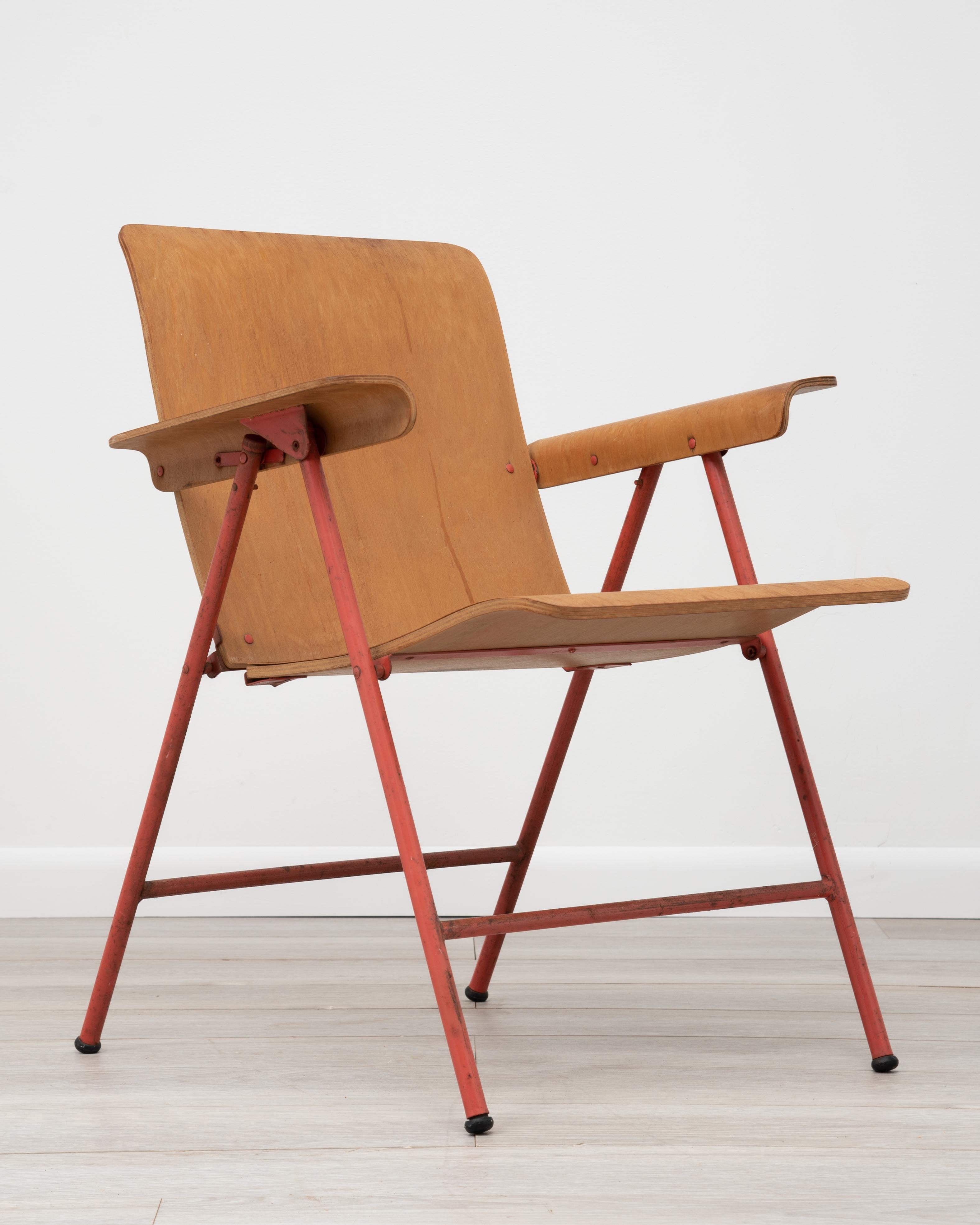 American Samson Folding Chair Russel Wright Shwayder Bros Inc. 1950s For Sale
