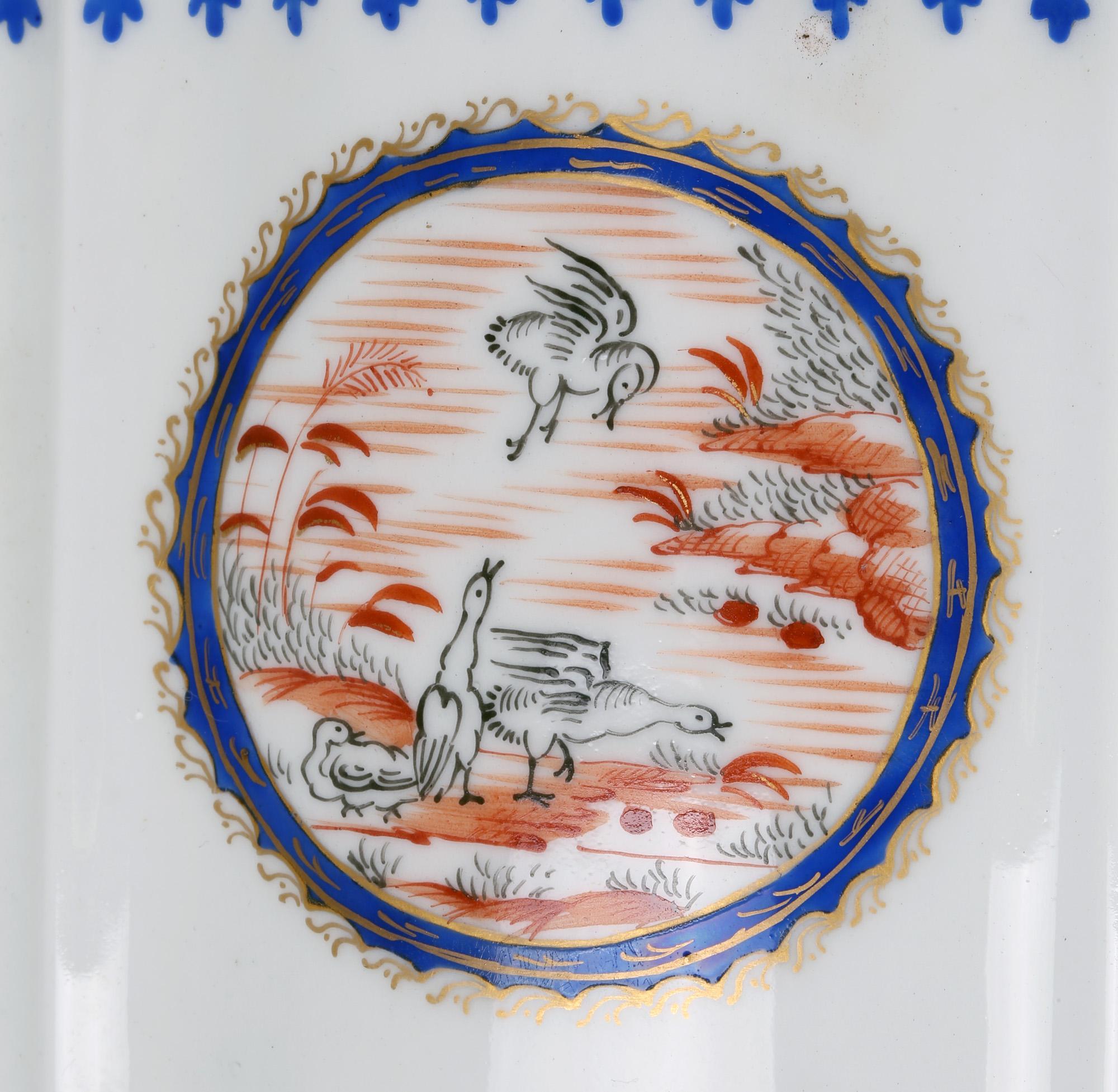 Samson Französisch Porzellan chinesischen Stil dreieckigen Deckel Teekanne im Angebot 7