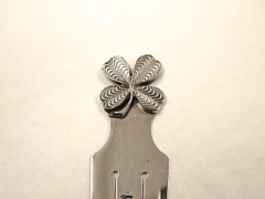 Samson Mordan Silver Bookmark, 4 Leaf Clover Emblem, London Assay, 1898