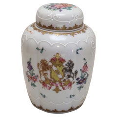 Used Samson of Paris armorial tea canister