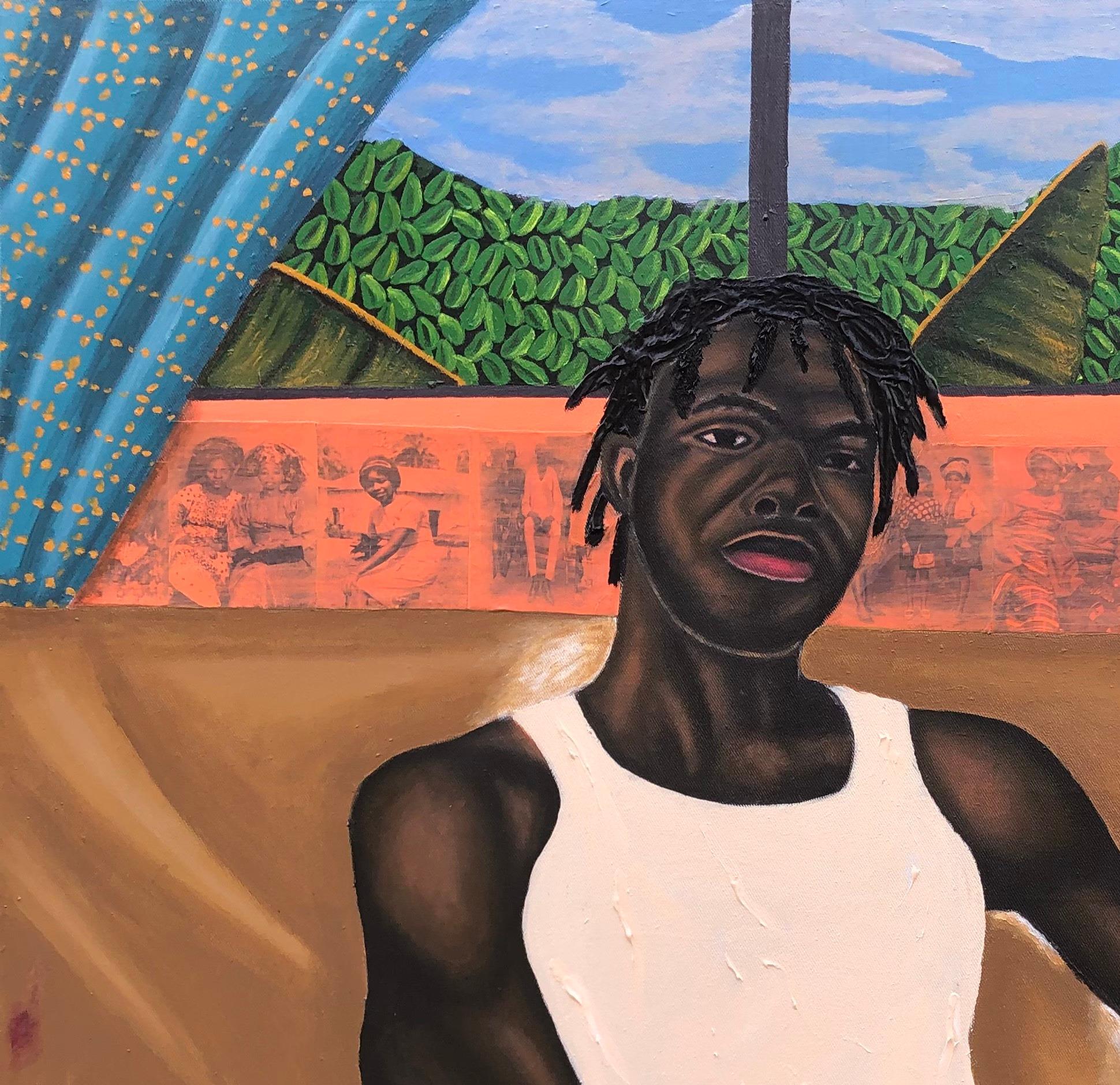Moment der Reflexionen 2 – Painting von Samson Olatubosun