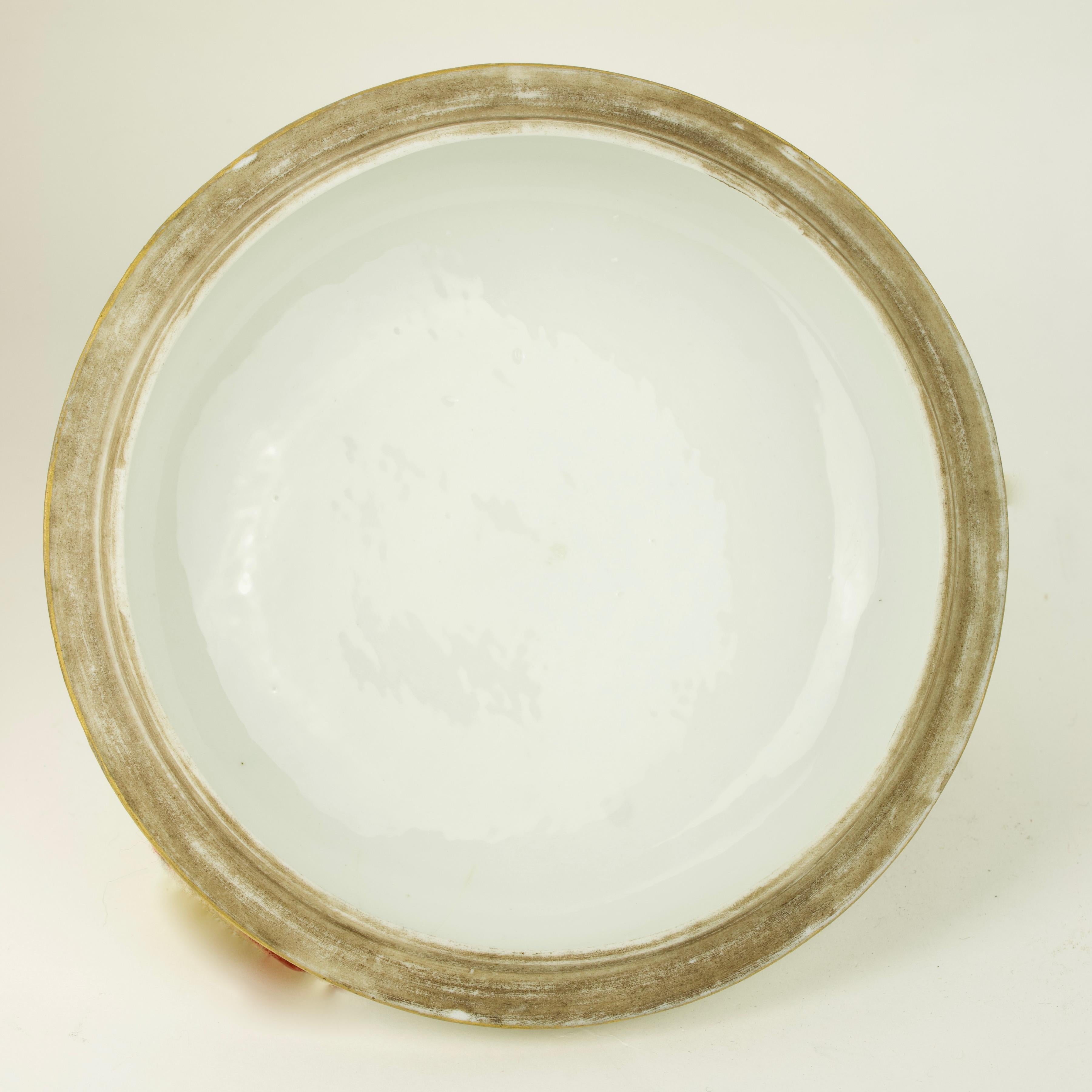 Bol et couvercle de monture Samson Paris en porcelaine d'inspiration Meissen du 19ème siècle en vente 6