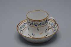 Samson - Porcelain Cup and Saucer decor 'Aux Barbeaux' - late19th century French