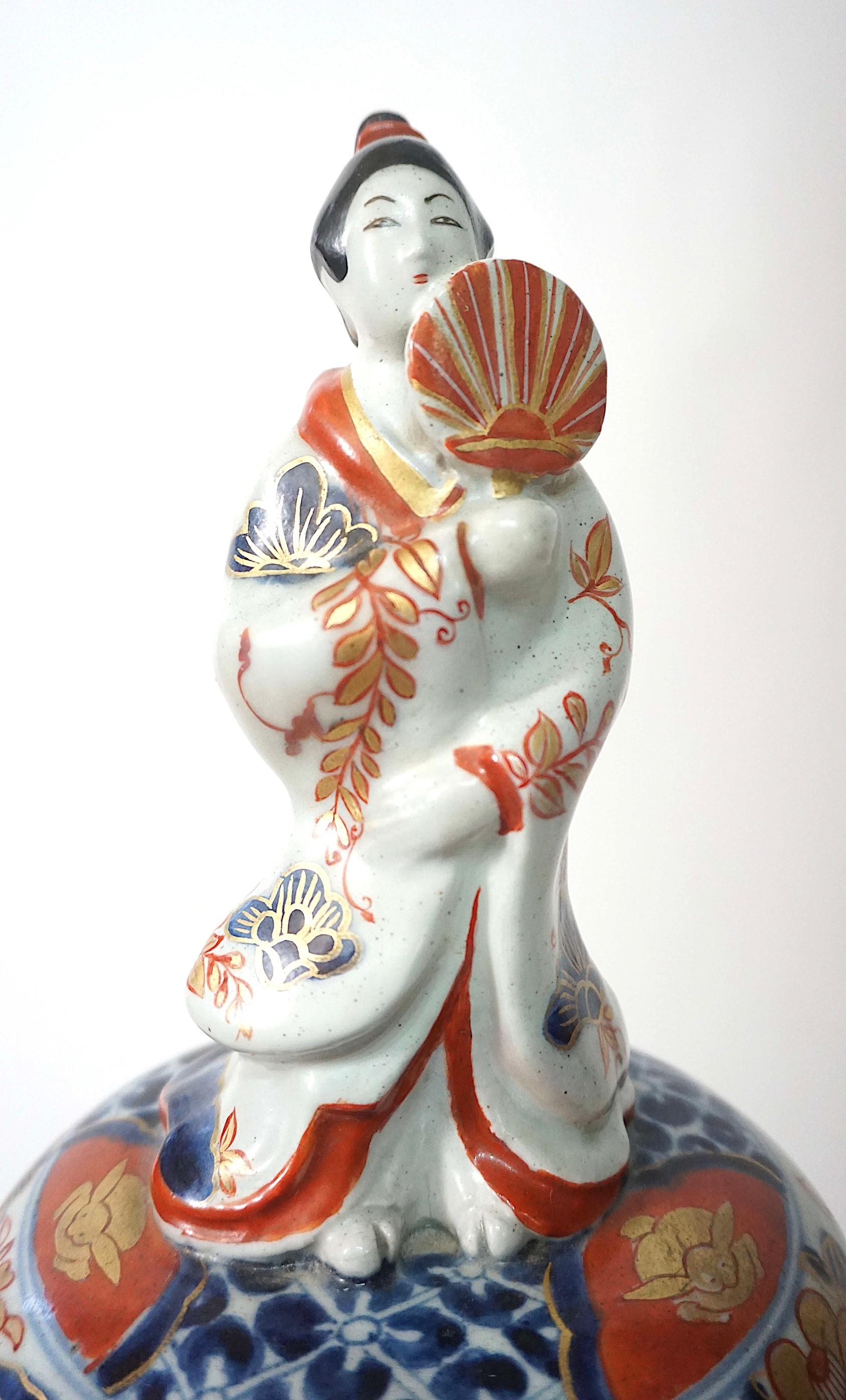 Vaso da tempio in Imari Porcelain di Samson su base in bronzo ormeggiato, circa 1850 in vendita 3