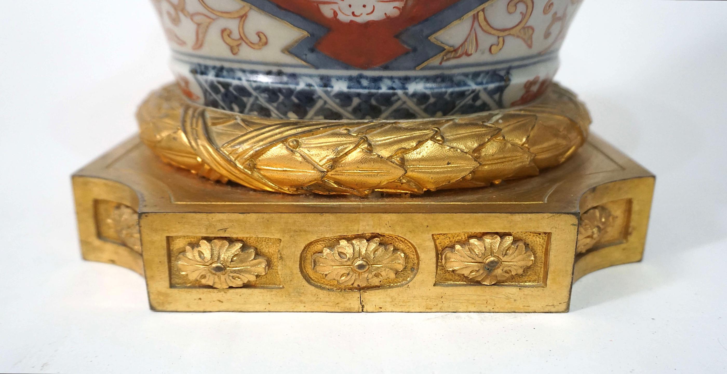 Vaso da tempio in Imari Porcelain di Samson su base in bronzo ormeggiato, circa 1850 in vendita 5