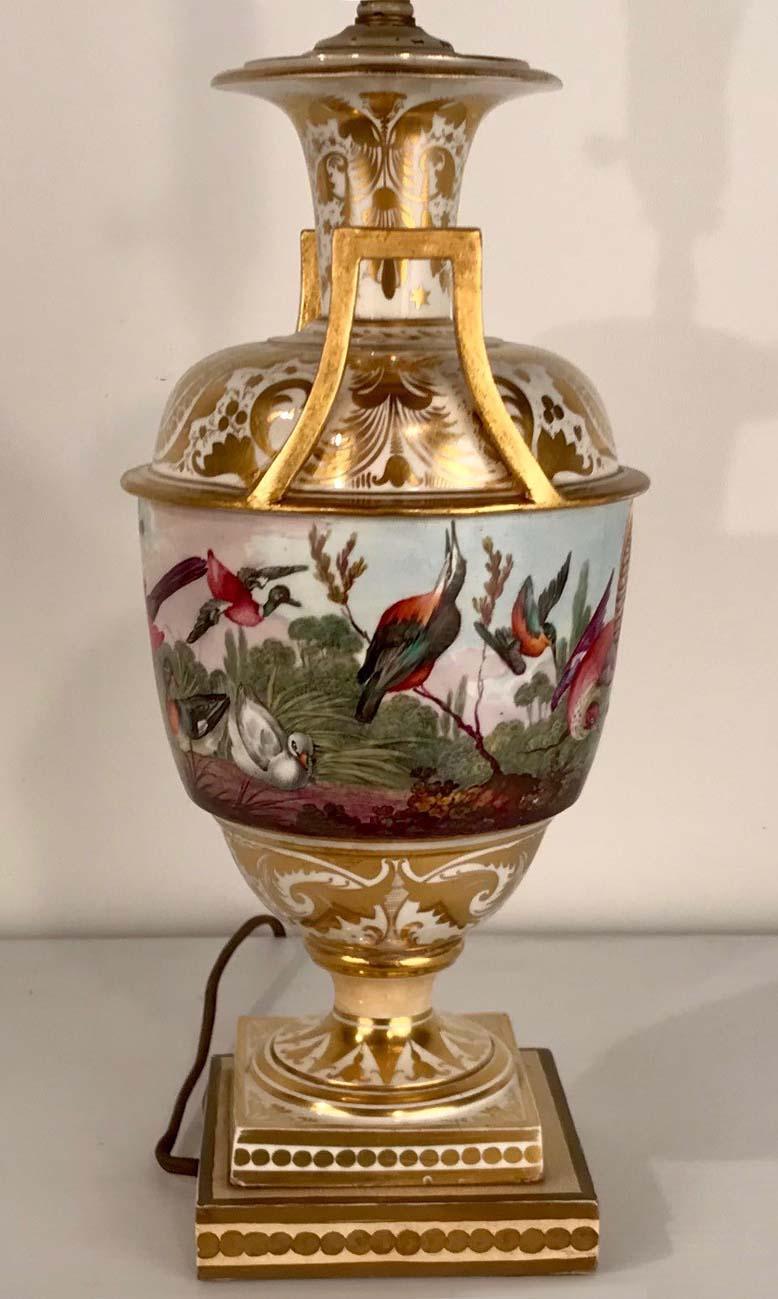 Ornithologische Vase aus Samson-Porzellan (Regency) im Angebot