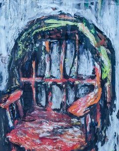 Samson Schames Gemälde "Stuhl und Decke", 1962