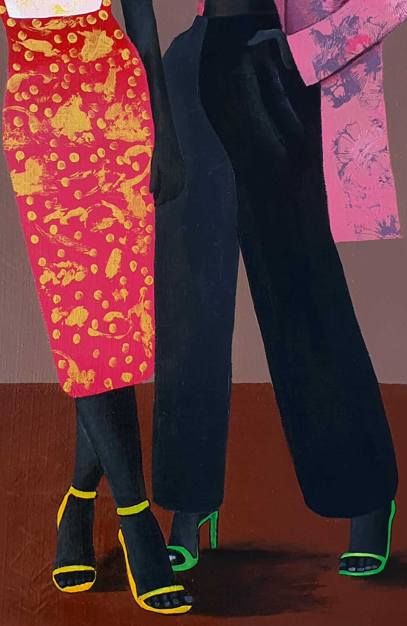 A La Mode (Fashionable) - Contemporary Painting by Samson Toba