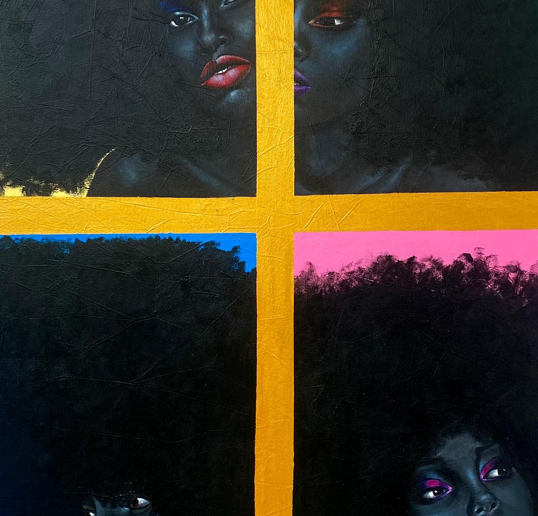 Face and Phases - 21st Century, Contemporary, Figurative Portrait, African Women For Sale 1