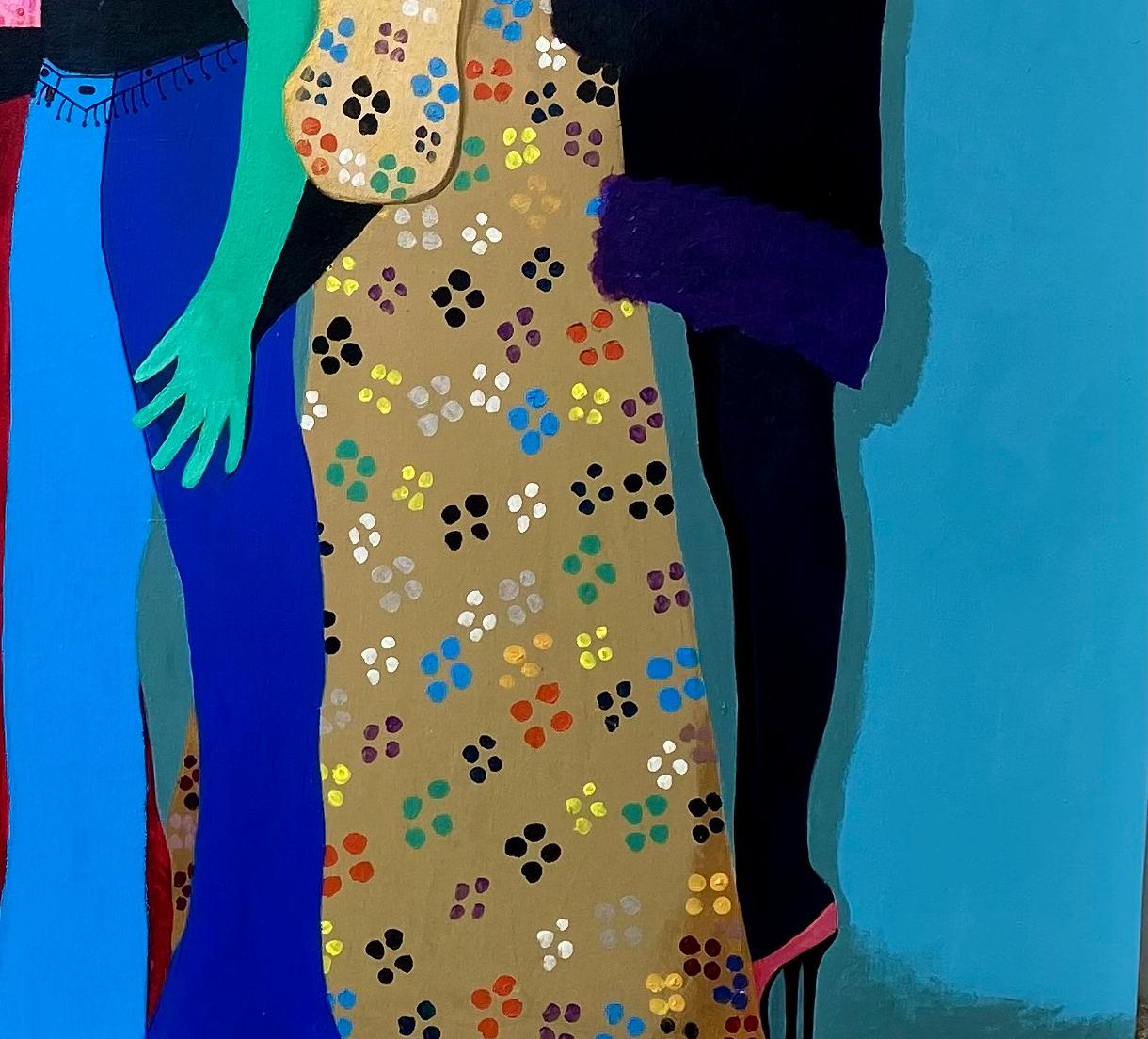 Déclaration de mode -21e siècle, Contemporain, Portrait figuratif, Femme moderne en vente 1