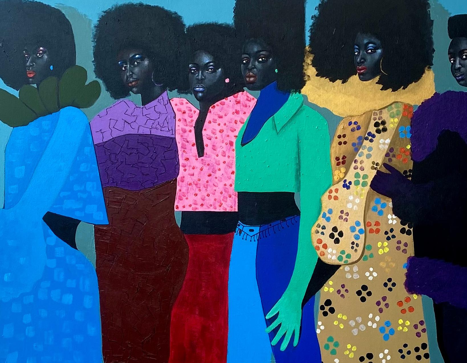 Déclaration de mode -21e siècle, Contemporain, Portrait figuratif, Femme moderne en vente 2
