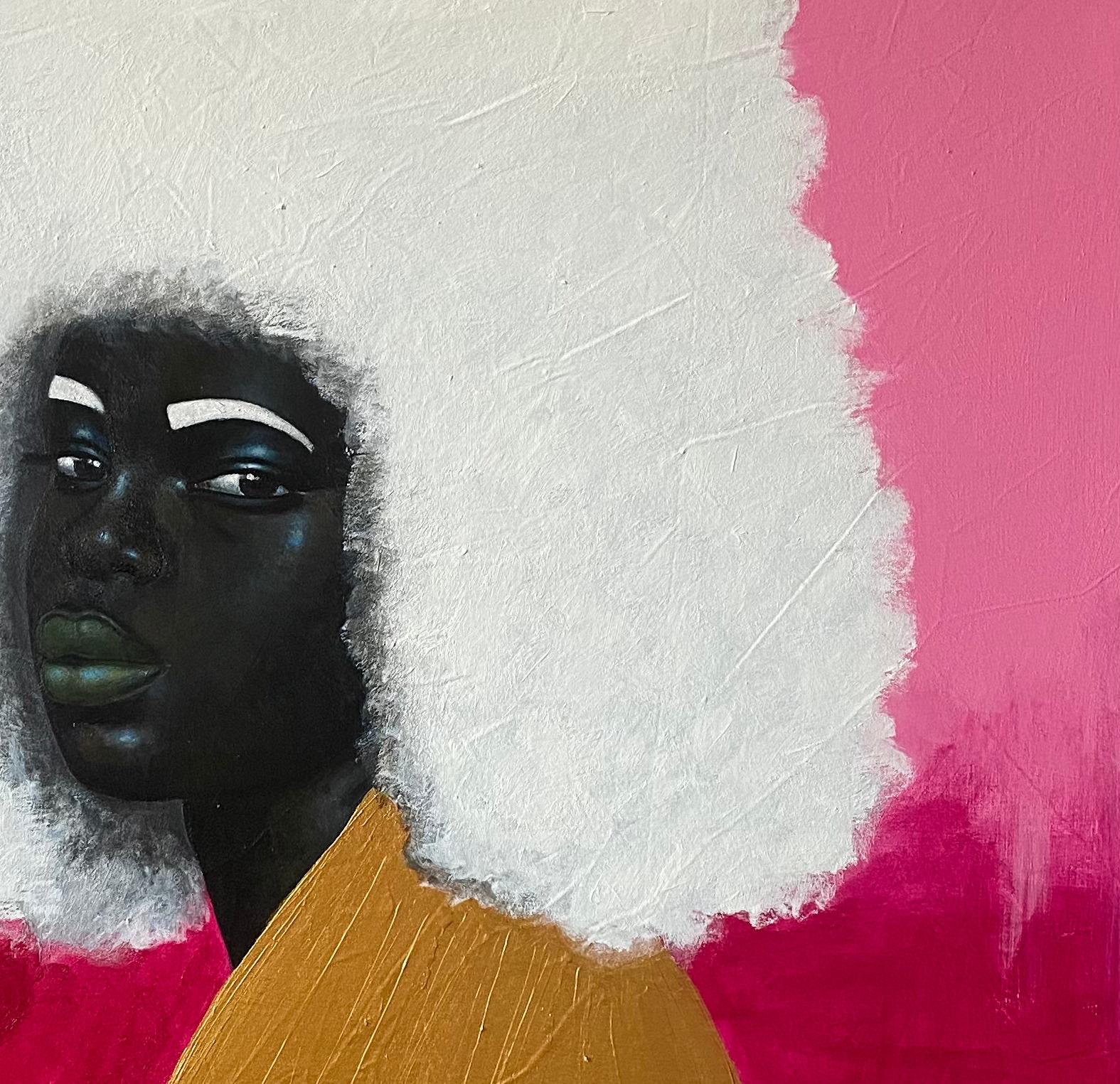 Elle nous sauve - Expressionniste Painting par Samson Toba