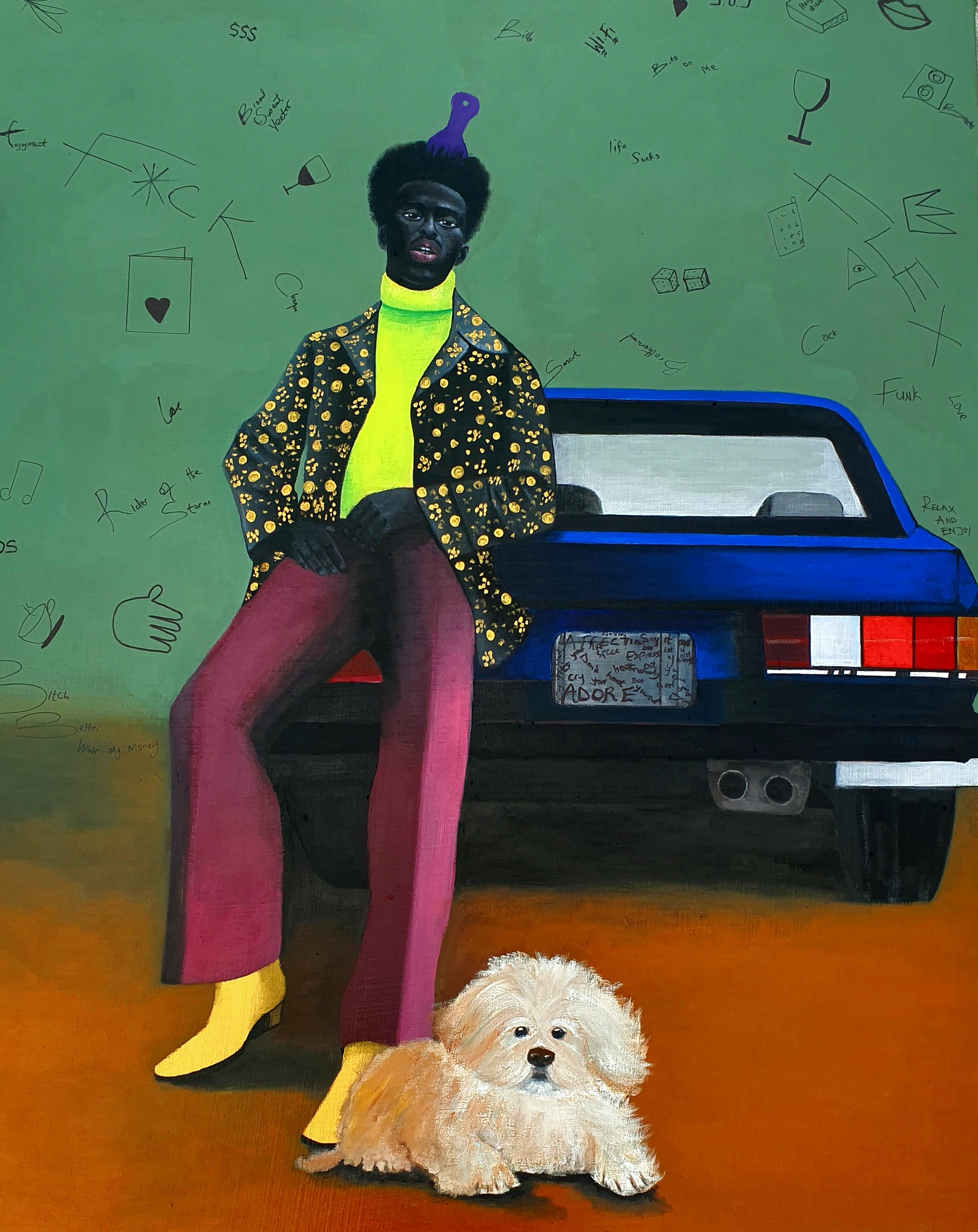 Figurative Painting de Samson Toba - Ese amigo