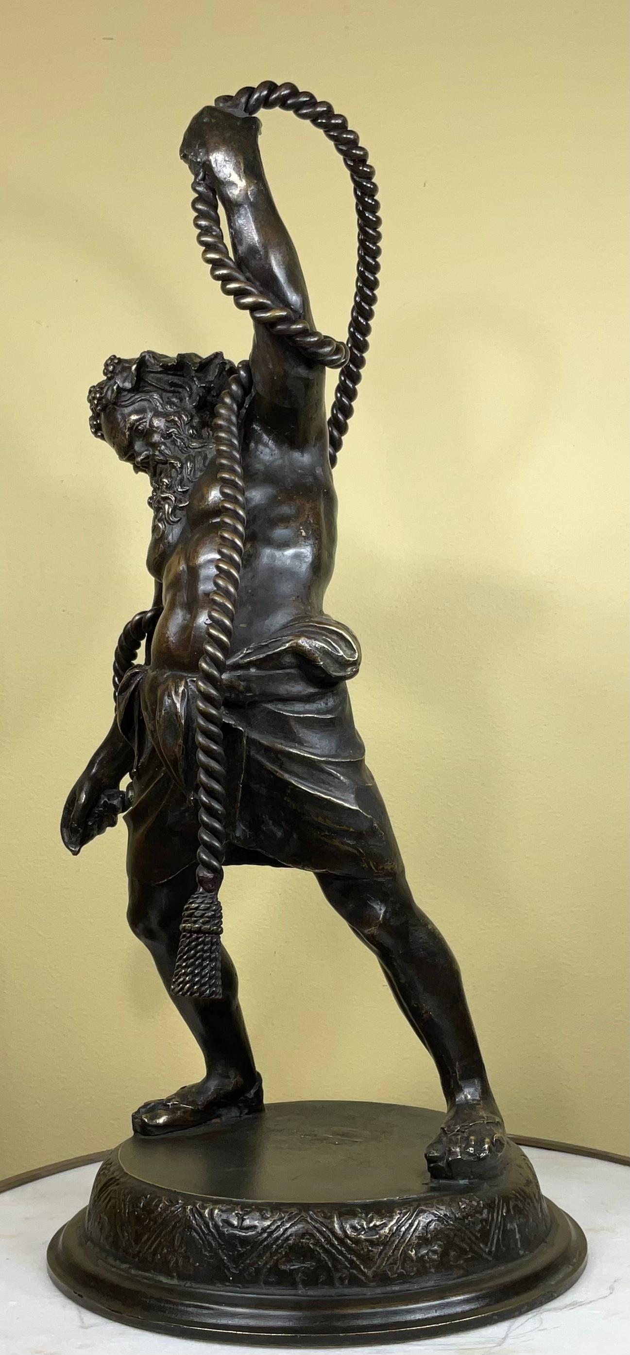 Samson, Vintage-Bronze-Skulptur  im Angebot 7
