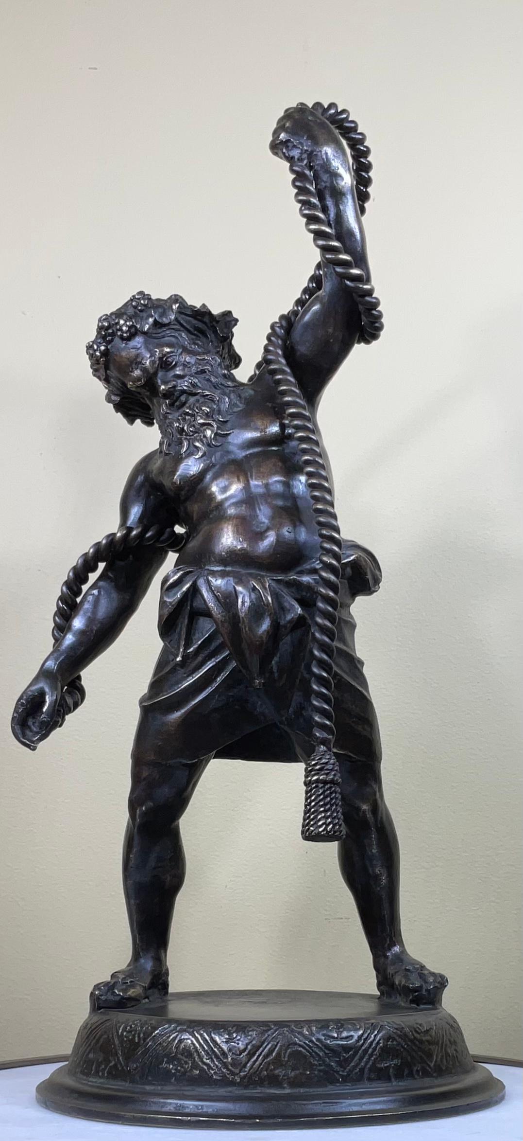 European Samson, Vintage Bronze Sculpture  For Sale
