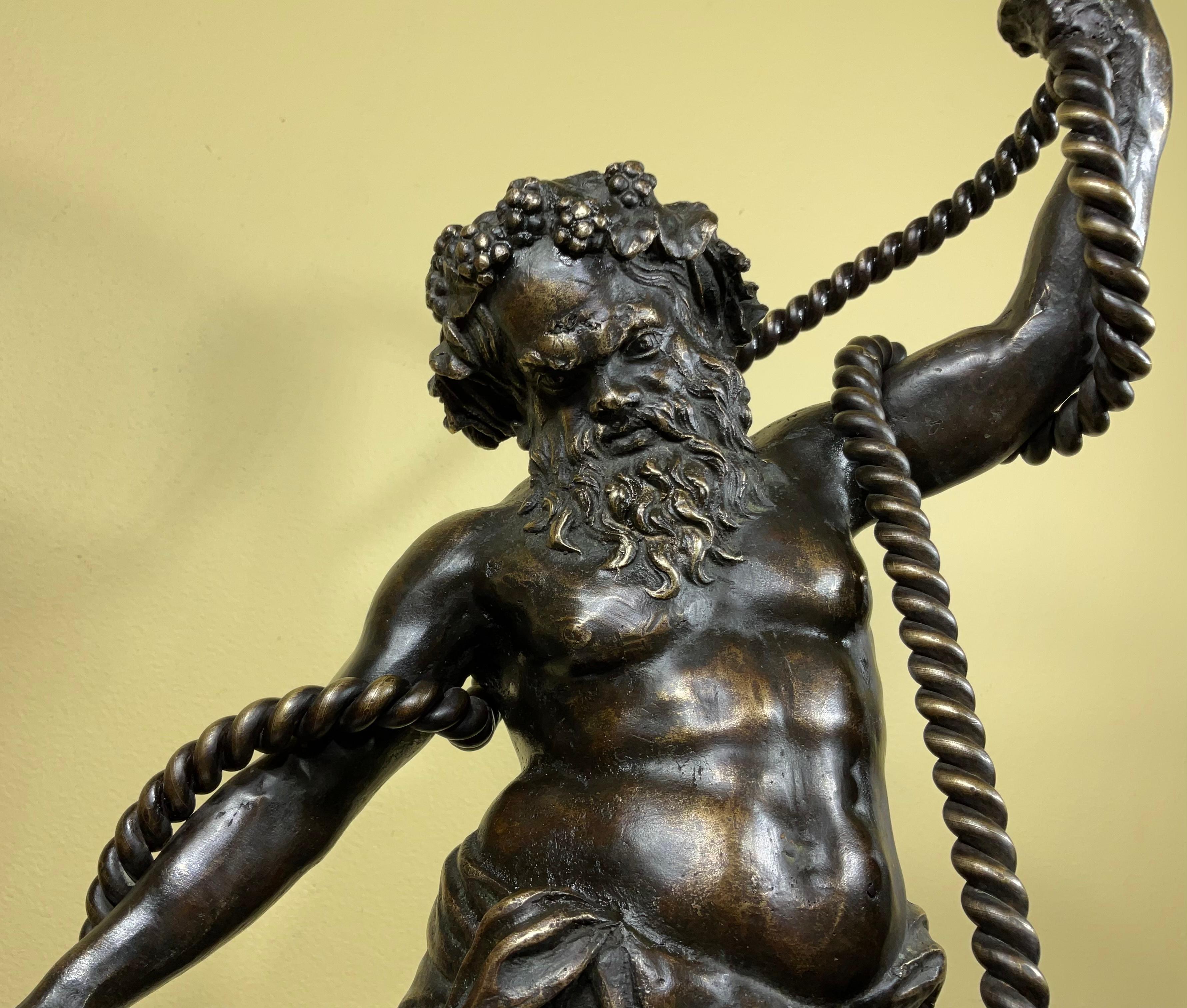 Samson, Vintage-Bronze-Skulptur  (Handgefertigt) im Angebot