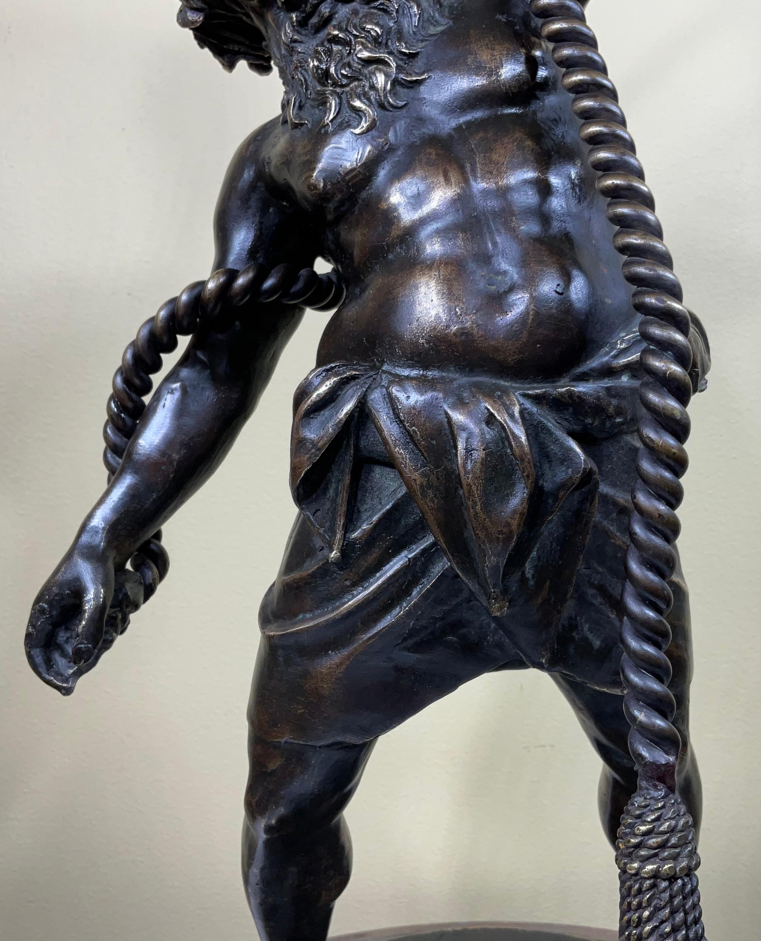 Samson, Vintage Bronze Sculpture  In Good Condition For Sale In Delray Beach, FL