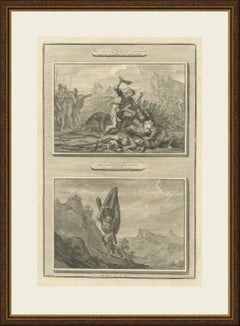Samson with the Jawbone and Samson Carries the Gates of Gaza, Mortier circa 1700