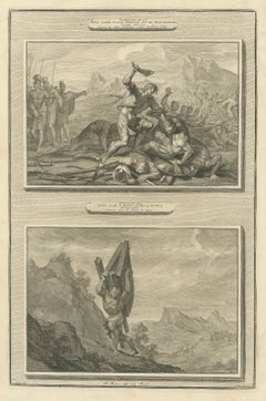 Samson with the Jawbone and Samson Carries the Gates of Gaza, Mortier circa 1700
