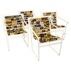 Samsonite Mid Century Metal and Vinyl Patio Chairs, Set of 4