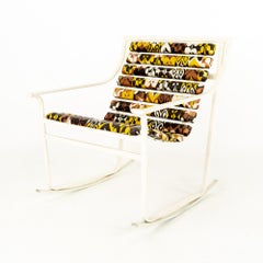 Samsonite Mid Century Outdoor Patio Metal and Vinyl Rocking Chair
