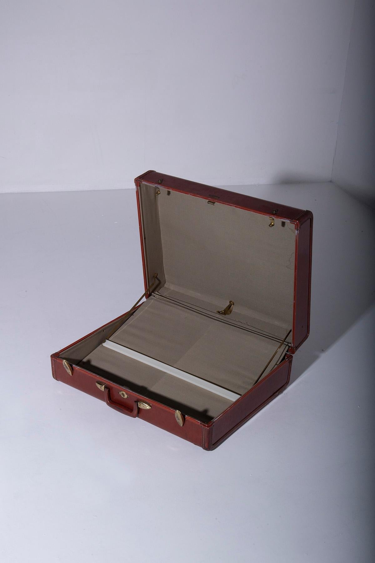 Samsonite Vintage-Koffer aus Leder im Angebot 8