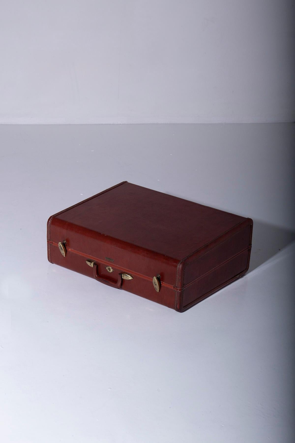 Samsonite Vintage-Koffer aus Leder im Angebot 3