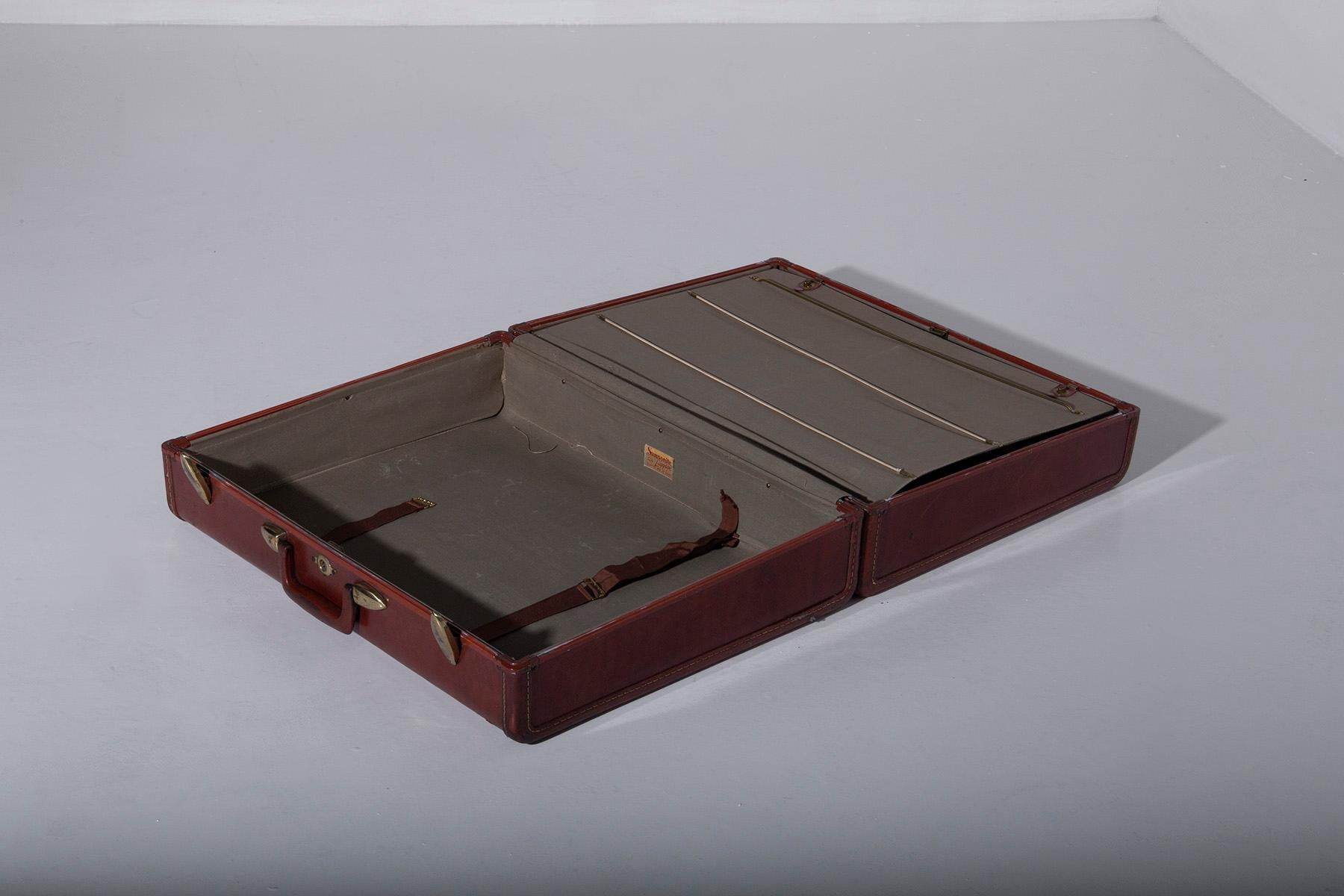 Samsonite Vintage-Koffer aus Leder im Angebot 5