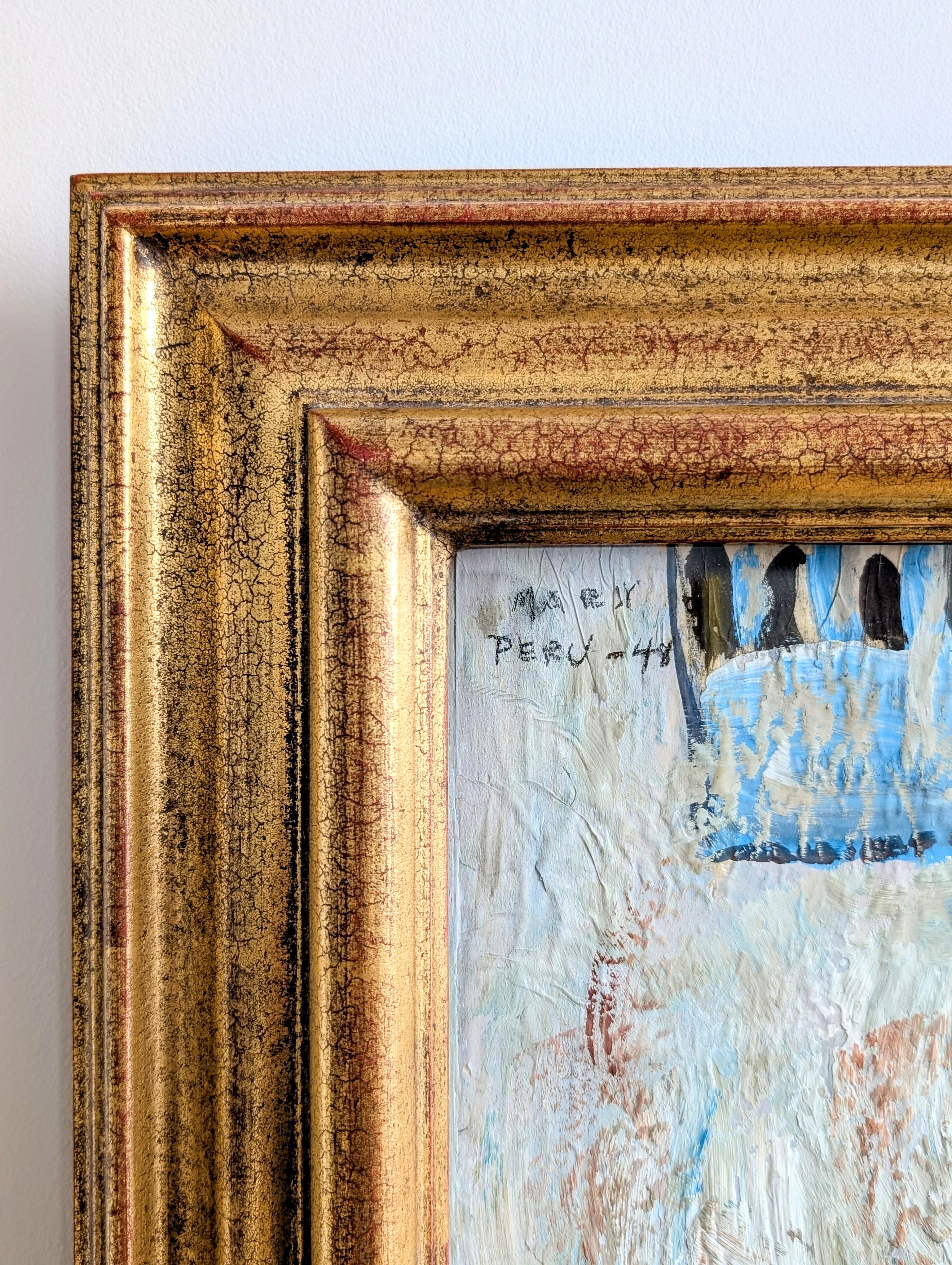 SAMUEL A. Marx ( 1885-1964) Gemälde Öl auf Papier, Peru 1948 im Zustand „Gut“ im Angebot in Lynn, MA