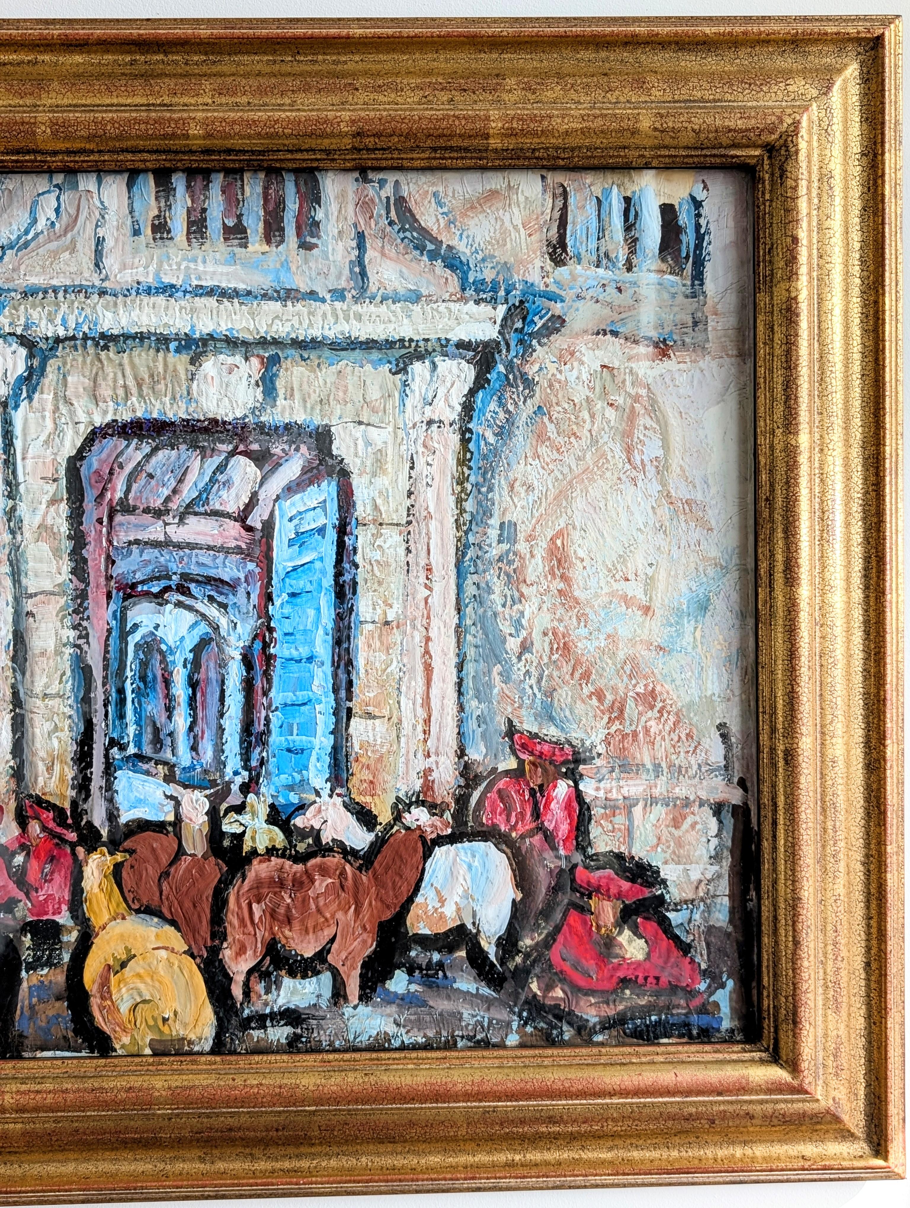 SAMUEL A. Marx ( 1885-1964) Gemälde Öl auf Papier, Peru 1948 (Leinwand) im Angebot