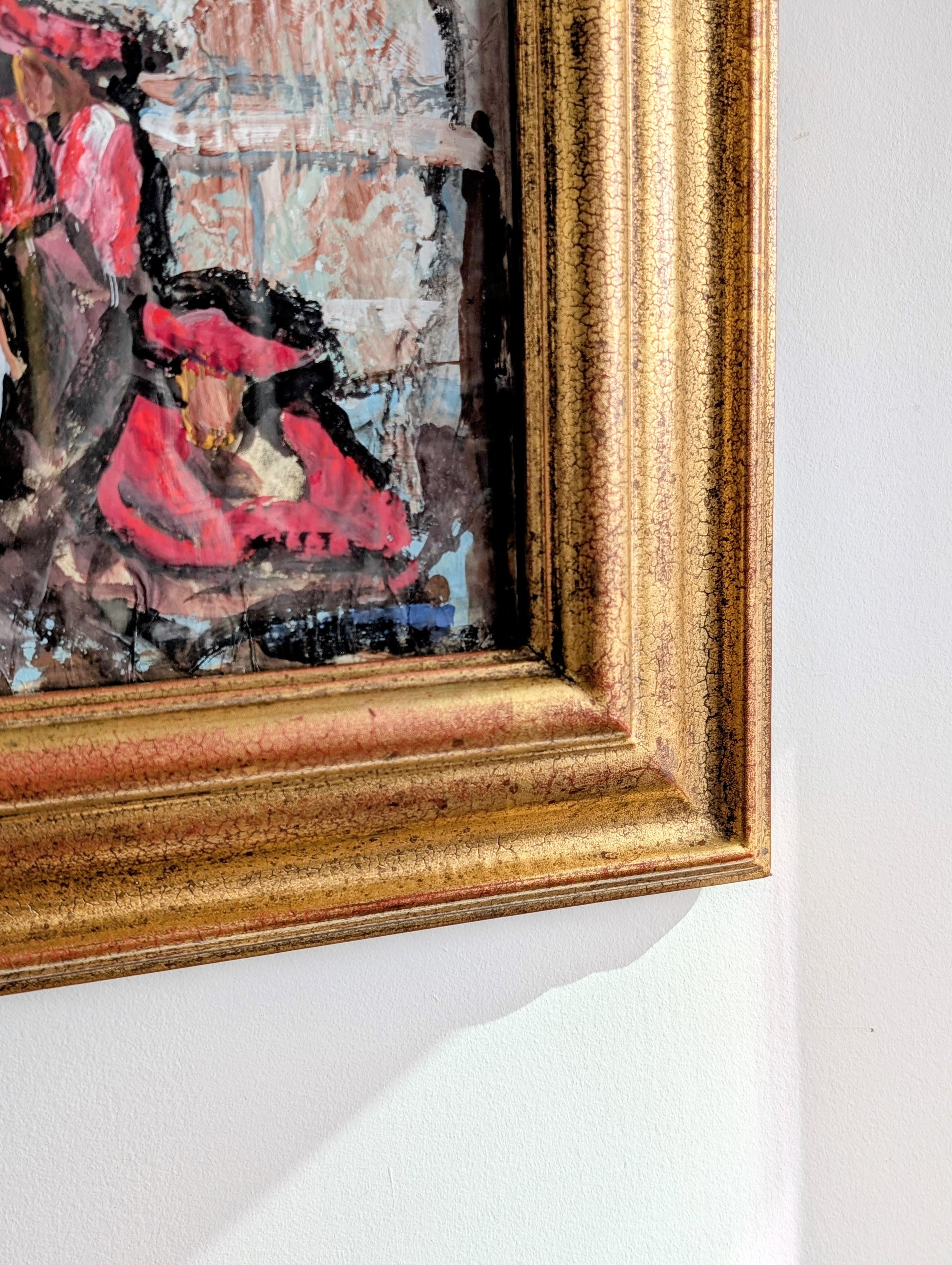 SAMUEL A. Marx ( 1885-1964) Gemälde Öl auf Papier, Peru 1948 im Angebot 2