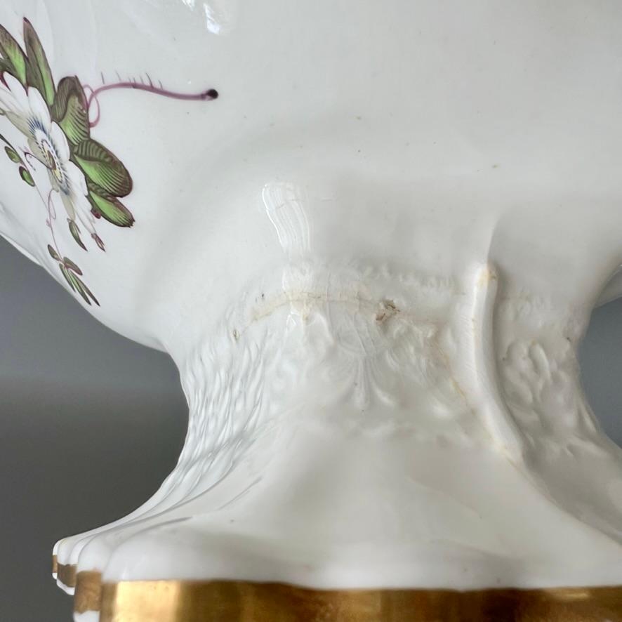 Samuel Alcock Footed Comport, Embossed, White with Passion Flower, ca 1824 For Sale 4