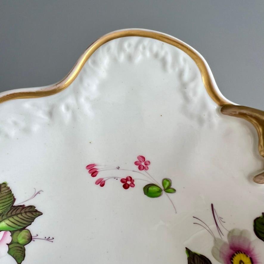 Samuel Alcock Fußkombi, geschmolzener Schnee, weiß mit Hundsrosen, um 1823 (Frühes 19. Jahrhundert) im Angebot