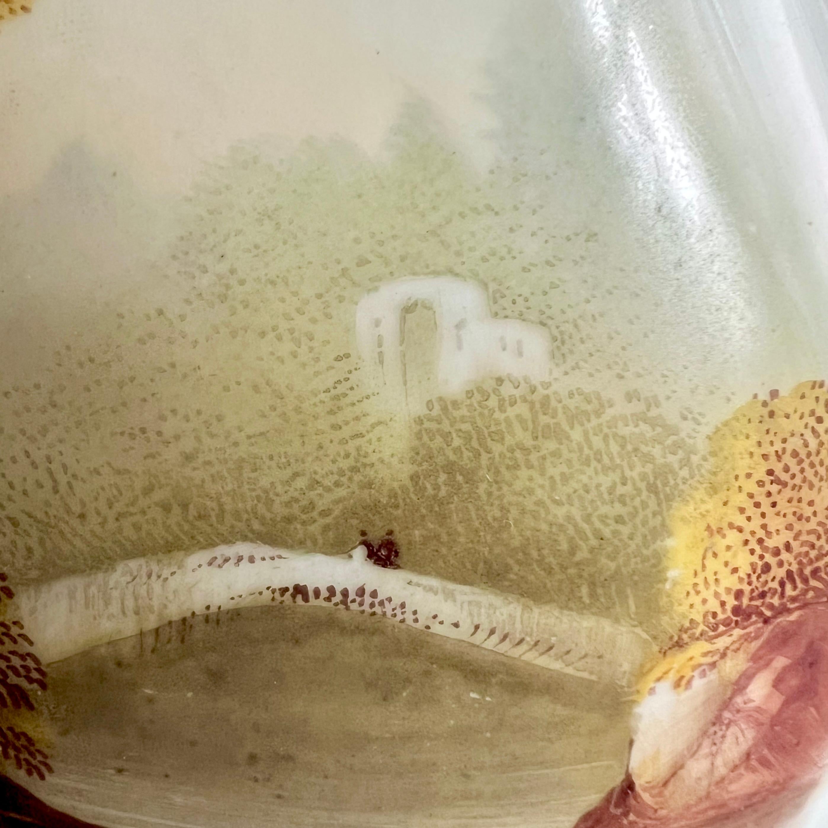 Porcellana Vaso in porcellana Samuel Alcock, marrone con paesaggi, Rococò Revival, 1840 ca. in vendita