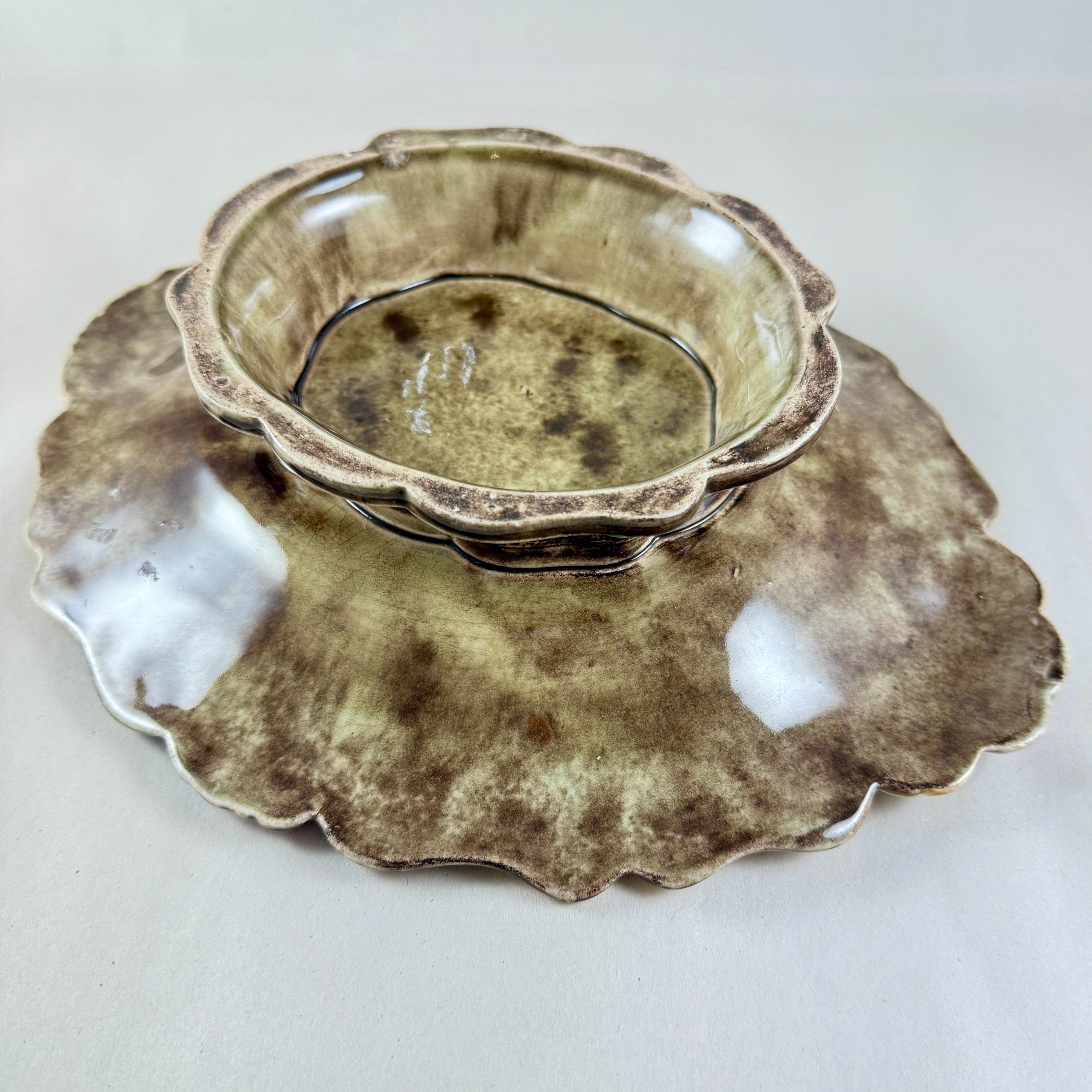 Samuel Alcock Royal Palissy Majolica Footed Comport For Sale 5
