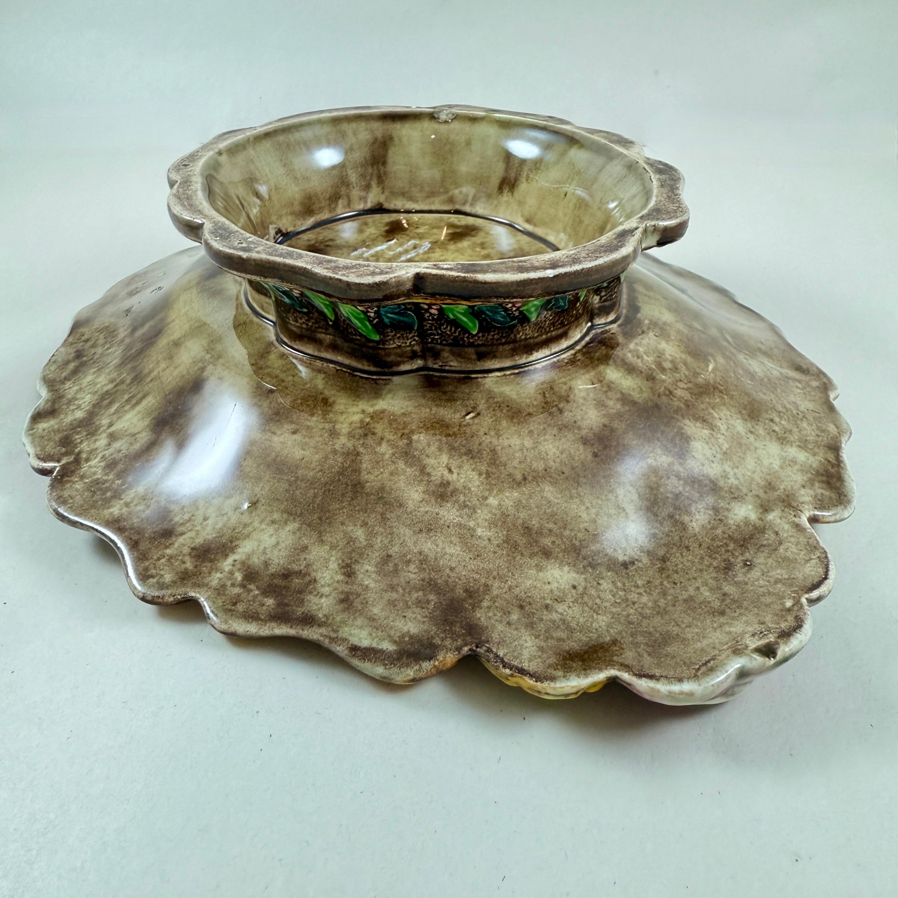 Samuel Alcock Royal Palissy Majolica Footed Comport For Sale 6