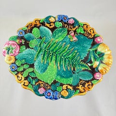 Samuel Alcock Royal Palissy Majolica Footed Comport