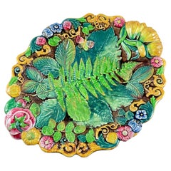 Samuel Alcock Royal Palissy Majolica Footed Comport