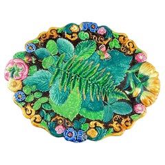 Samuel Alcock Royal Palissy Majolica Footed Comport
