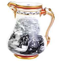 Samuel Alcock Royal Patriotic English Pitcher Jug Crimean War ca. 1855 