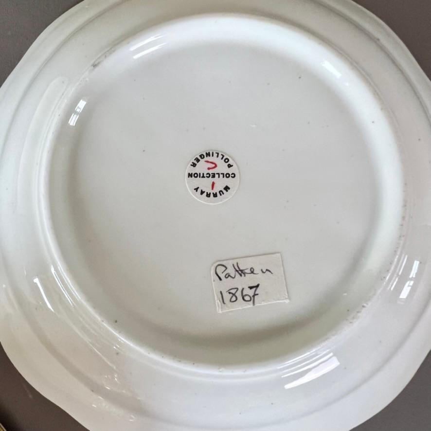 Tasse à thé Samuel Alcock, jaune pâle, dorure et fleurs, vers 1824 en vente 3