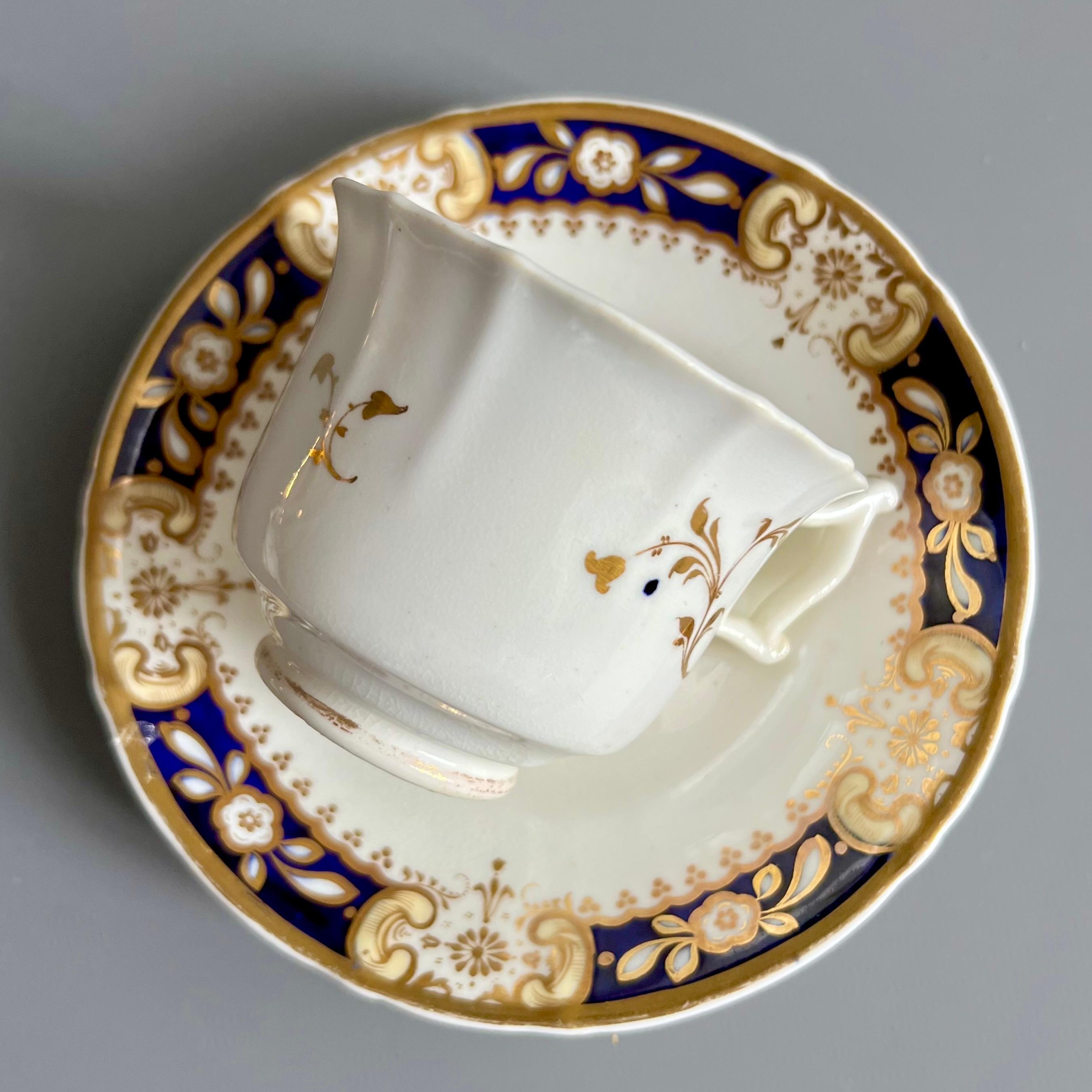 Trio de tasses à thé de Samuel Alcock, très beaux paysages peints à la main, vers 1831 en vente 3