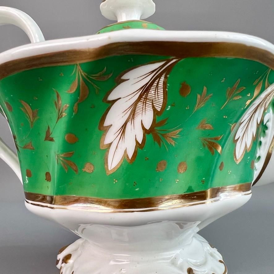 Porcelaine Théière Samuel Alcock, forme 